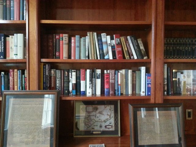 Books donated to Belle Grove Plantation Bed and Breakfast / James Madison Library in King George. Virginia
